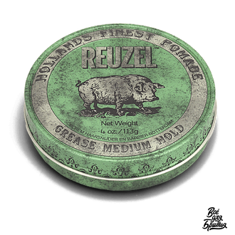 Помада (бриолин) Reuzel Grease Medium Hold зеленая, средняя фиксация, 113 гр