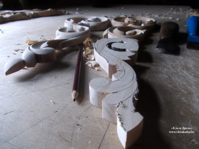 Резной декор ручная работа