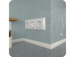 Акриловый плинтус бордюр на столешницу BNV ПШ24 2