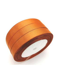 Лента атласная 12 мм, цвет светло коричневый  арт. 117