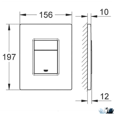 Инсталляция Grohe Solido 38811KF0, комплект 3 в 1 с панелью смыва Even, фантомный черный