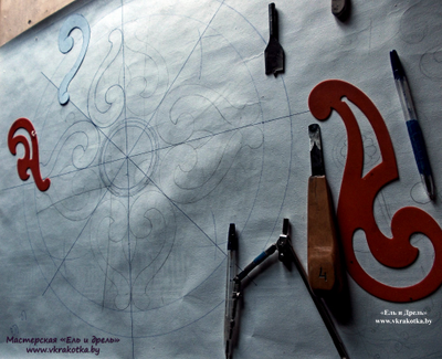 создание шаблонов для резного декора