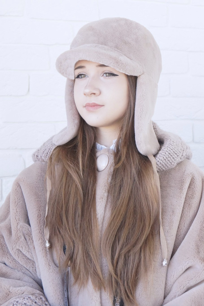 Ушанка "Легенда" цвет бежевый