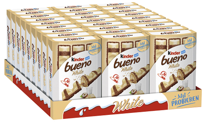 Шоколадные батончики Kinder Bueno White