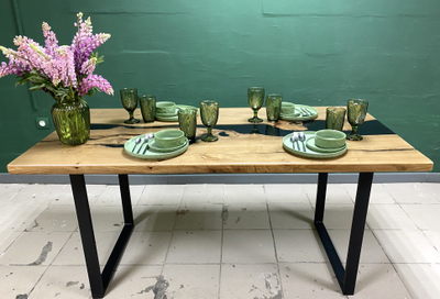 слэб, стол река, карагач, дуб, мебель на заказ, стол из слэба, мебель для ресторана, столешница спил