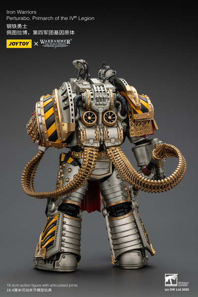 Пертурабо, примарх Железных Воинов (Warhammer Horus Heresy) - КОЛЛЕКЦИОННАЯ ФИГУРКА 1/18 Iron Warriors Perturabo, Primarch of the IVth Legion (JT01819) - JOYTOY
