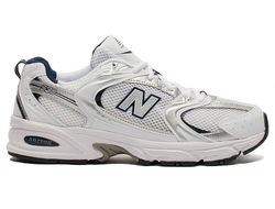 New Balance 530 White Silver Navy