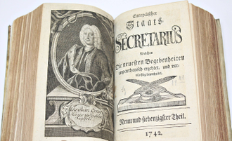 Europaischer Staats-Secretarius. Европейский государственный секретарь. Leipzig: Weidmann, 1742.