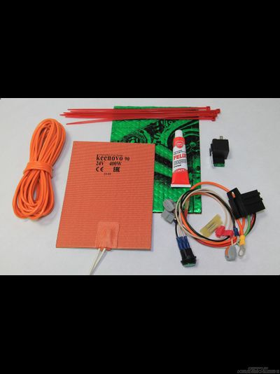 Подогрев топлива в баке до 100л на 12В (100Вт, терм.90)