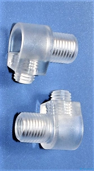 Зажим провода с фиксатором прозрачный