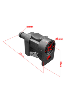 Коннектор топливный SUNFINE тип Yamaha/Mercury, 8мм, 6G1-24305-05 (Замена EASTERNER C14536)