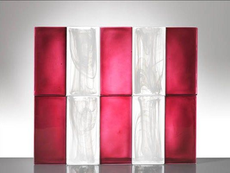 Стеклянный кирпич Poesia Artiko Colour Raspberry