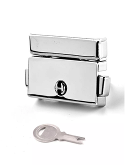 Замок для сумки портфельный с фиксатором