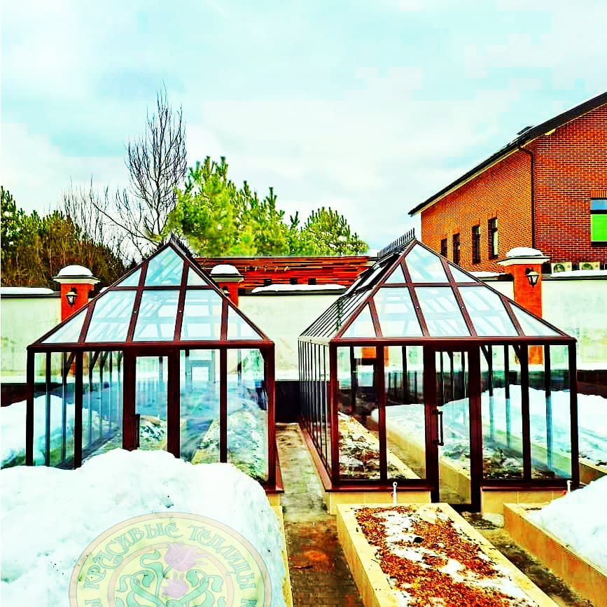 Теплица из стекла и алюминия от производителя Красивые Теплицы 