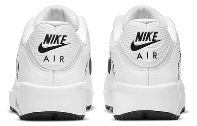 Найки с амортизацией для бега Кроссовки Nike Air Max 90 Golf White Black мужские CU9978-101