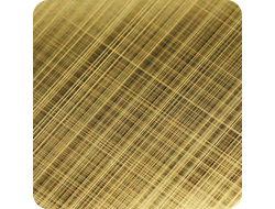 Уголок декоративный из нержавеющей стали Лука ПУ 10НСК(304).2700.002 Кросс-брашинг золото