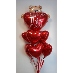 Набор Мишка с сердцами
