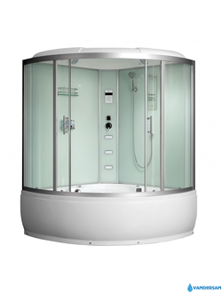 Душевой бокс Frank F661 угловой с баней 130х130 см