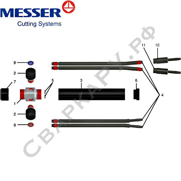 Рукоятка универсальная Messer MINITHERM