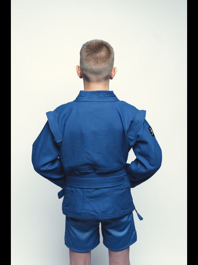 Куртка детская для самбо плетеная ВФС BRAVEGARD Junior синяя