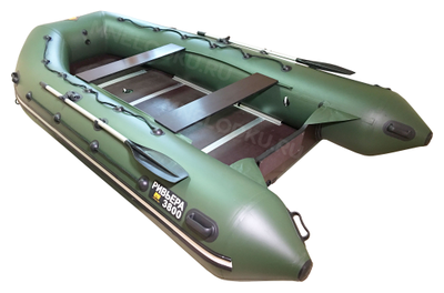 Моторная лодка Ривьера 3800 СК МАКСИМА. Цвет зеленый