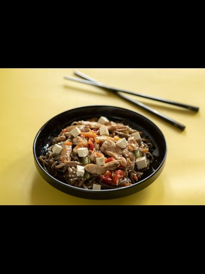 Гречневая лапша Соба с овощами