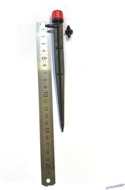 Капельница регулируемая 0-70 л/ч на стойке 15см