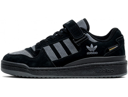 Adidas Forum Low Suede Black Grey Winter