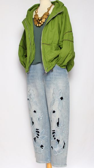 Куртка хлопок двойная "Объемная" яблоко до р.54  (рост до 164)