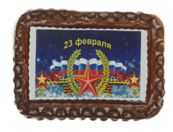 Тульский пряник "23 Февраля" с декором 500 гр.