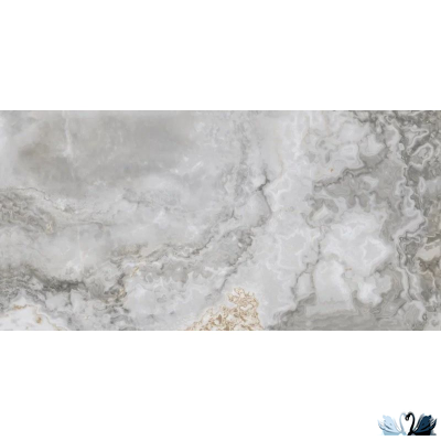 Керамогранит Eurotile Jersey 738 60x120 см Glossy серый оникс глянец