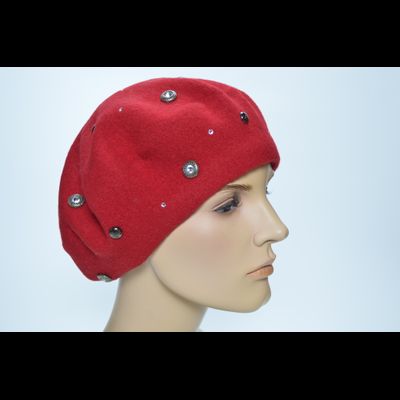 Красный фетровый берет Vizio Визио Италия 3633