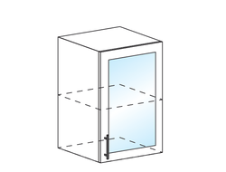 ШВС 500 Шкаф настенный 1-дверный со стеклом