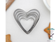 Набор форм для вырезания печенья «Сердечко», 5 шт, 7,5×7,4 см