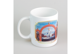 Сувенирная керамическая кружка 330 мл.,  Колывань