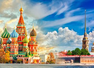 2022-23(5n/6d) Express tour to Russia. Moscow - St.Petersburg