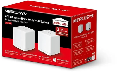 Бесшовный Mesh роутер MERCUSYS Halo H30G(2-pack) Белый