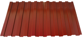 Профнастил С-8, красно-коричневый (0.45мм)