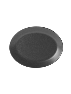 Тарелка 36 см овальная фарфор цвет чёрный