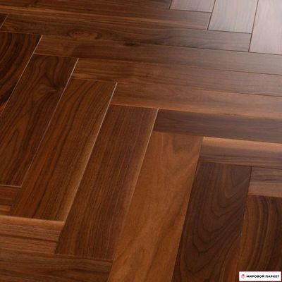 Инженерная доска Royal Parket Английская Елка Орех Ориджинал 125 мм 1-полосная с фаской лак замок шип-паз толщина 13 мм 0.98 м2