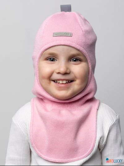 Шапка-шлем 23301-01 х/б подклад, розовый 44-46