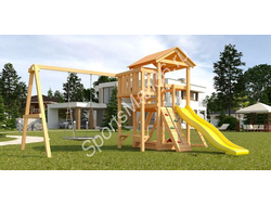 Детская площадка Савушка Мастер 2 с качелями Гнездо купить в Воронеже.
