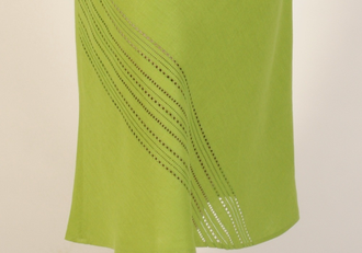 Льняное платье "Вербена" с вышивкой (размер 54-60)