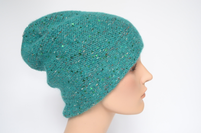 Вязаная шапка мятного цвета для женщин vizio collezione Италия