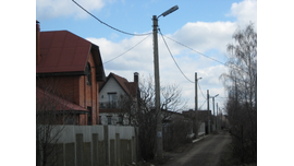 Воздушная линии электропередач на СНТ "Политехник". Монтаж опор (11 шт.) и провода СИП 4х50+1х54,6+1х16 общей протяженностью 450 м. Стоимость работ с материалами и оборудованием под ключ в 2016 г. составила 300 тыс.руб.