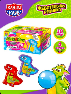 Жевательная резинка с татуировкой "ДРАКОНЫЧ" ассорти 10гр*30шт*12 блоков.