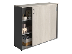 Шкаф NWT 1214 белое дерево/серый