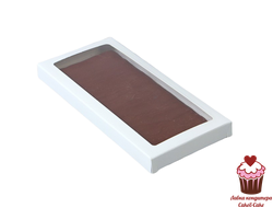 Упаковка под плитку шоколада Белая 17х8 см