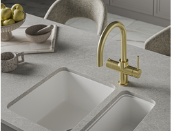 Система мгновенного кипячения воды с газацией и охлаждением 5в1 AQUAHOT ARTISAN MONTBLANC LG (светлое золото)