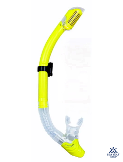 Трубка для дайвинга H.Wind spiral силикон сухая цветная